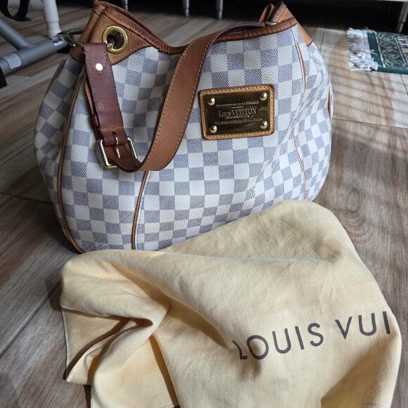 Louis Vuitton Damier Azur Gallliera Shoulder Handbag PM - Picture 1 of 13